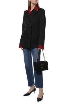 Женские кожаные туфли GIANVITO ROSSI черного цвета, арт. G25224.55RIC.NAPNER0 | Фото 2 (Каблук высота: Низкий; Материал внутренний: Натуральная кожа; Региональные ограничения белый список (Axapta Mercury): RU; Каблук тип: Шпилька; Подошва: Плоская; высота каблука: 5,6, 5,8; толщина подошвы: 0,5; ширина носка стельки: 7,8, 7,9, 8)
