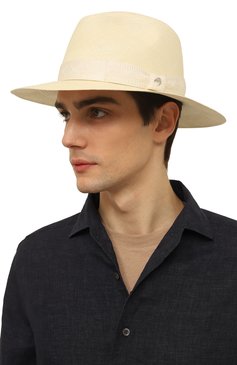 Мужская шляпа STEFANO RICCI белого цвета, арт. MCV2100020/GRASPN | Фото 2 (Материал: Текстиль, Растительное волокно)