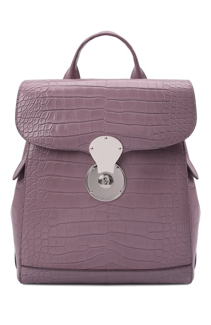 Женский рюкзак ricky из кожи аллигатора RALPH LAUREN светло-розового цвета, арт. 435867829/AMIS | Фото 1 (Материал: Экзотическая кожа; Размер: medium; Стили: Кэжуэл)