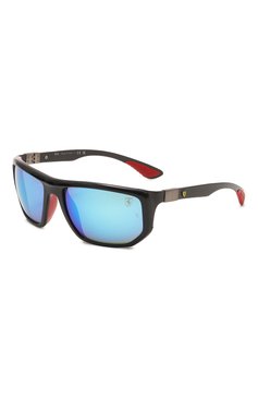 Женские солнцезащитные очки RAY-BAN синего цвета, арт. 8361M-F60155 | Фото 1 (Материал: Пластик; Тип очков: С/з; Очки форма: Маска, Прямоугольные; Оптика Гендер: оптика-женское)