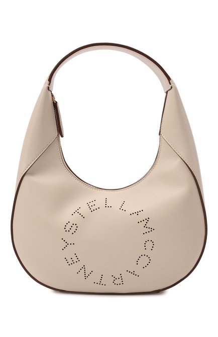 Женская сумка stella logo small STELLA MCCARTNEY кремвого цвета, арт. 700269/W8542 | Фото 1 (Размер: small; Материал: Текстиль, Экокожа; Сумки-технические: Сумки top-handle)
