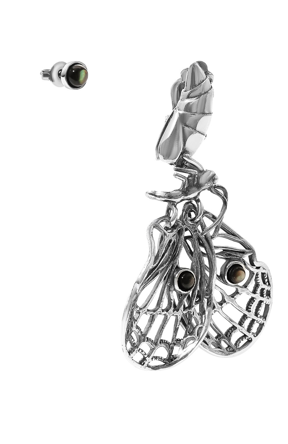 Женские серьги MIDGARD PARIS серебряного цвета, арт. 5709 | Фото 4 (Материал: Металл)