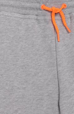 Детские хлопковые шорты MARC JACOBS (THE) серого цвета, арт. W24187/6A-12A | Фото 3 (Мальчики Кросс-КТ: Шорты-одежда; Материал внешний: Хлопок; Статус проверки: Проверена категория)