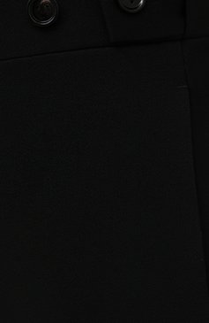 Мужские шерстяные брюки BOTTEGA VENETA черного цвета, арт. 659698/VKIS0 | Фото 5 (Материал внешний: Шерсть; Длина (брюки, джинсы): Стандартные; Случай: Повседневный; Материал сплава: Проставлено; Драгоценные камни: Проставлено; Стили: Минимализм)