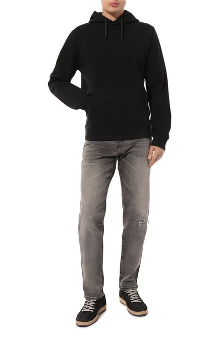 Мужские джинсы BOSS ORANGE серого цвета, арт. 50508331 | Фото 2 (Длина (брюки, джинсы): Стандартные; Драгоценные камни: Проставлено; Материал сплава: Проставлено; Материал внешний: Хлопок)