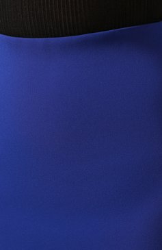 Женская юбка VICTORIA BECKHAM синего цвета, арт. SK PEN 31118 | Фото 5 (Материал внешний: Синтетический материал; Женское Кросс-КТ: Юбка-одежда; Длина Ж (юбки, платья, шорты): Миди)