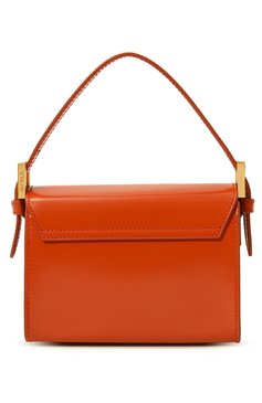 Женская сумка fran BY FAR оранжевого цвета, арт. 23PFFRN0BUGWSMA | Фото 6 (Сумки-технические: Сумки top-handle; Материал: Натуральная кожа; Материал сплава: Проставлено; Размер: mini; Драгоценные камни: Проставлено)