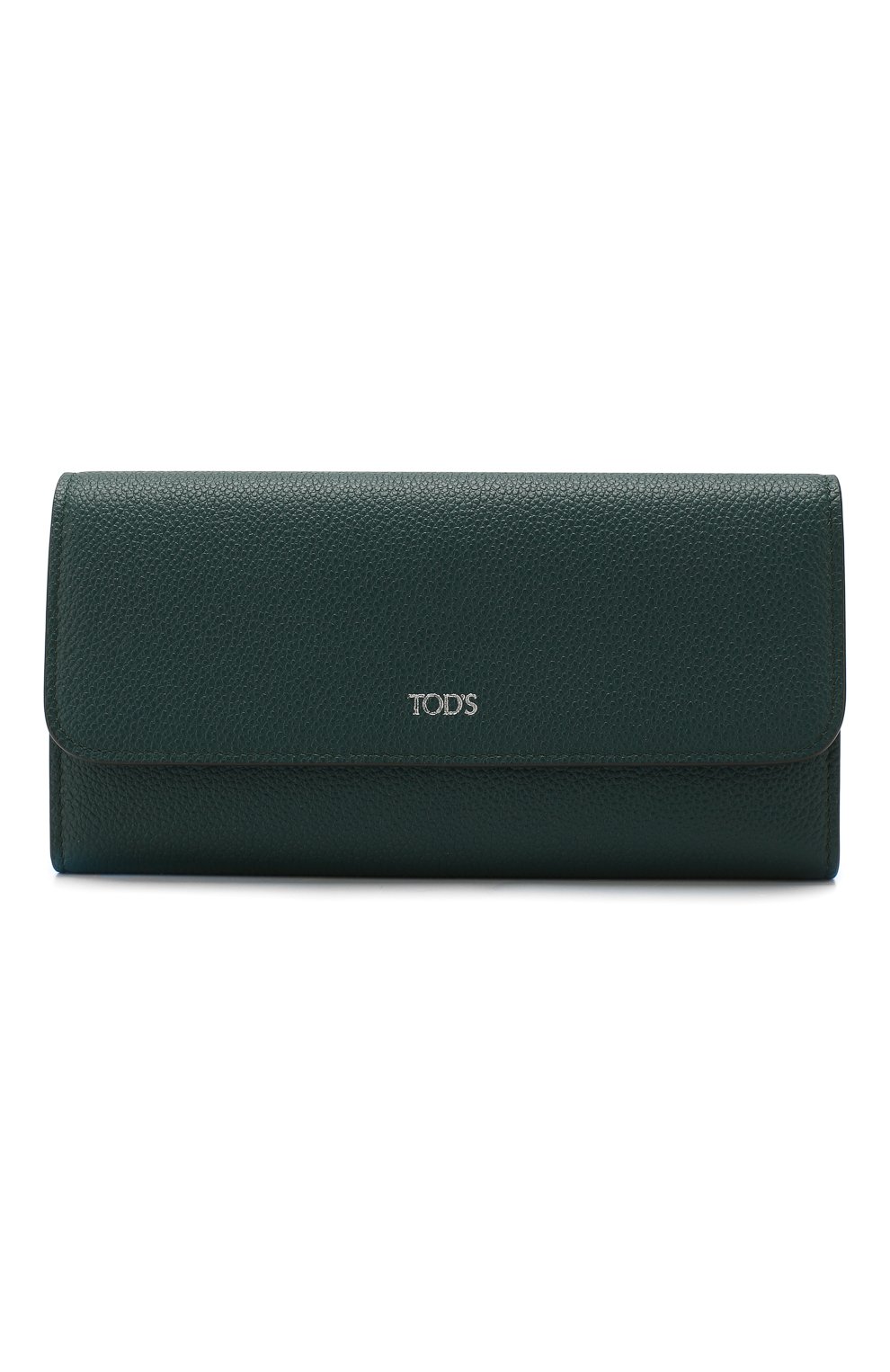 Женские кожаный кошелек TOD’S зеленого цвета, арт. XAWSELB9501WEB | Фото 1 (Материал: Натуральная кожа; Статус проверки: Проверено, Проверена категория)
