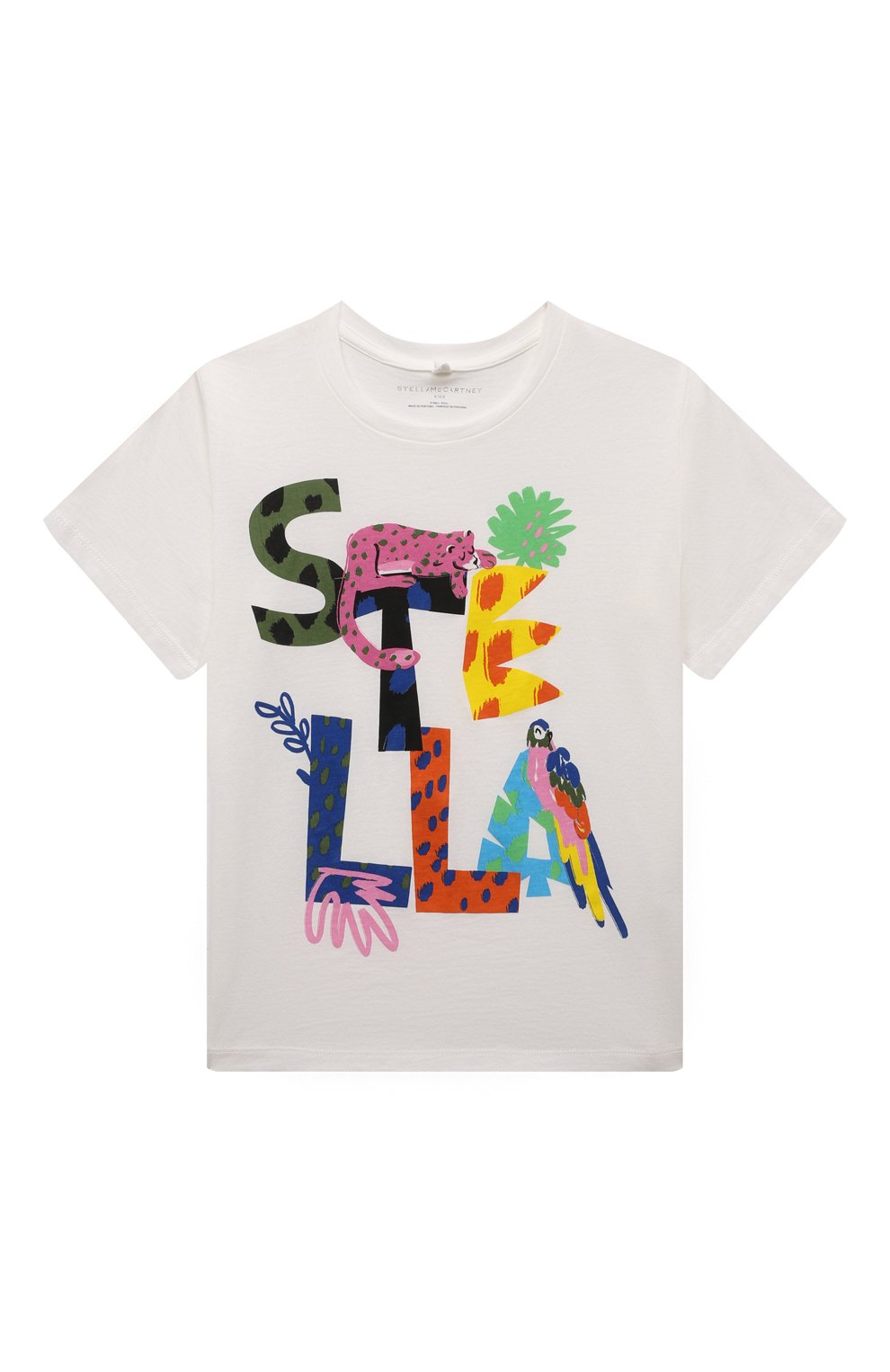 Хлопковая футболка Stella McCartney TS8D01