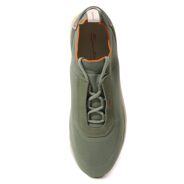 Текстильные кроссовки Santoni  MBI021601BTTCSB3V24 Фото 6