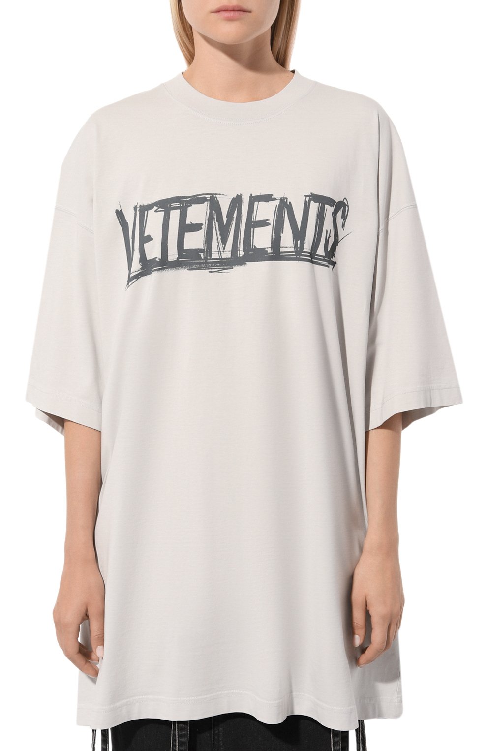 Хлопковая футболка VETEMENTS  UE54TR430W Фото 3