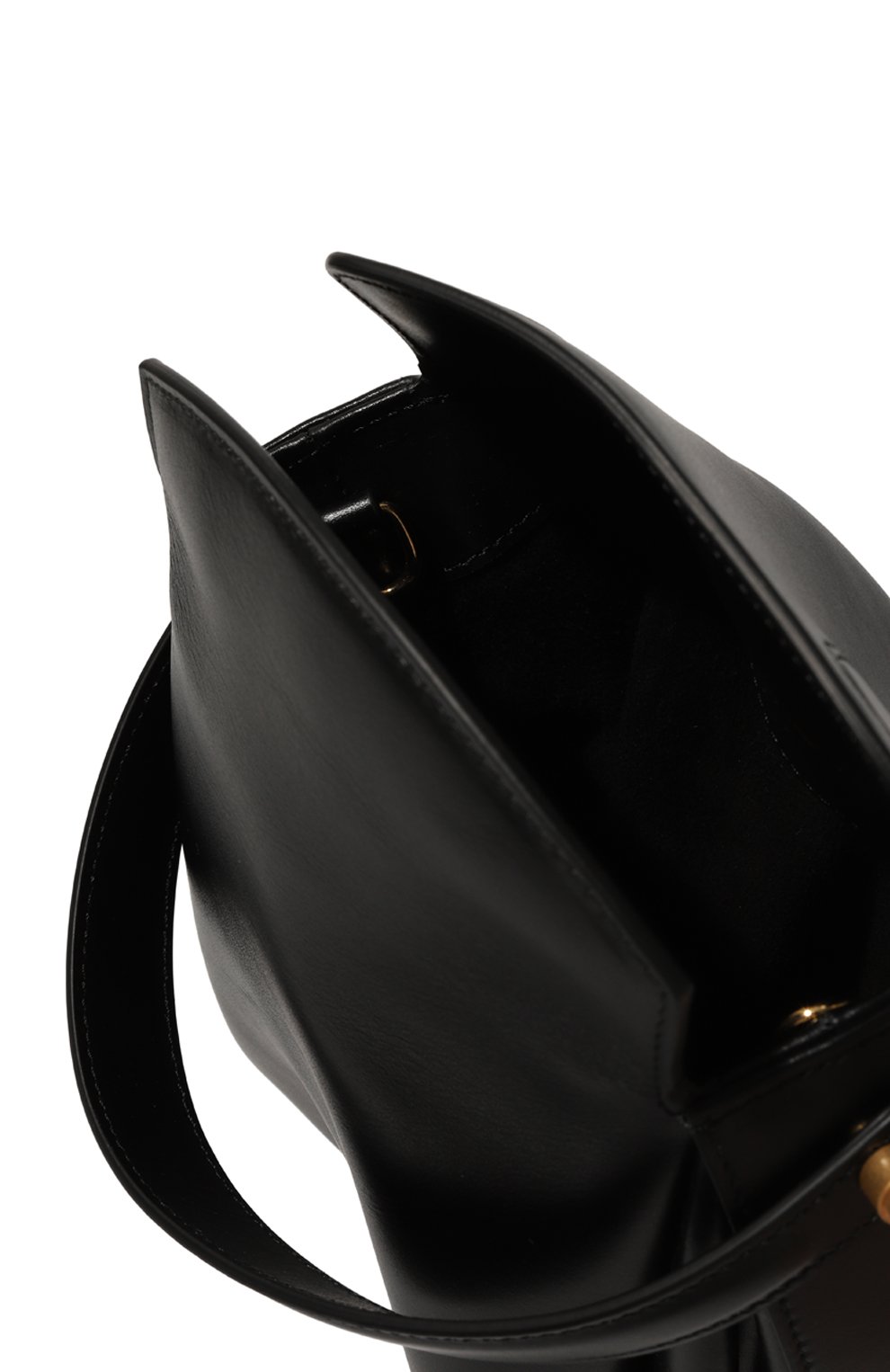 Женская сумка NEOUS черного цвета, арт. 00041A01 | Фото 5 (Сумки-технические: Сумки top-handle; Материал: Натуральная кожа; Материал сплава: Проставлено; Размер: mini; Ремень/цепочка: На ремешке; Драгоценные камни: Проставлено)