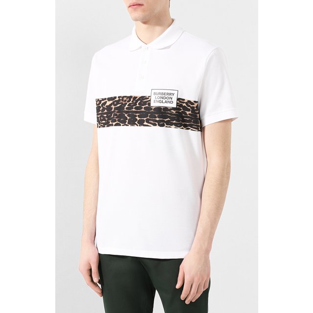 фото Хлопковое поло burberry