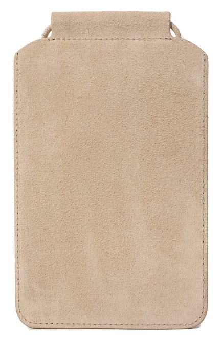 Замшевый чехол для iphone BRUNELLO CUCINELLI светло-бежевого цвета, арт. MWDLD2531 | Фото 2 (Женское Кросс-КТ: Кожа iPhone)