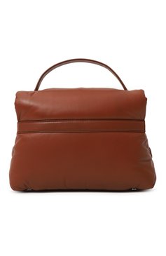 Женская сумка ANTONELLI FIRENZE коричневого цвета, арт. K0061/8959 | Фото 6 (Сумки-технические: Сумки top-handle; Размер: medium; Материал: Натуральная кожа; Материал сплава: Проставлено; Ремень/цепочка: На ремешке; Драгоценные камни: Проставлено)