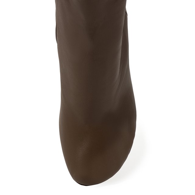 фото Кожаные ботильоны на контрастном каблуке vetements