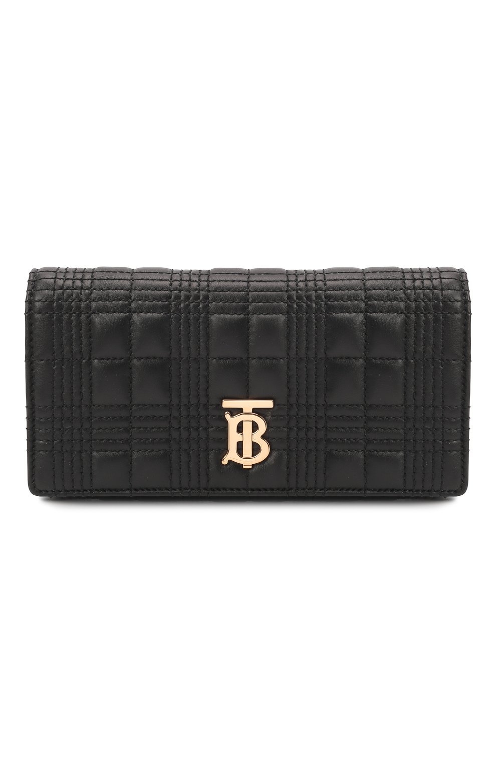 Женские кожаный кошелек lola BURBERRY черного цвета, арт. 8049288 | Фото 1 (Материал: Натуральная кожа)