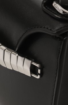 Женская сумка eva mini ELLEME черного цвета, арт. MINI EVA/LEATHER | Фото 3 (Сумки-технические: Сумки top-handle; Материал: Натуральная кожа; Размер: mini; Ремень/цепочка: На ремешке)
