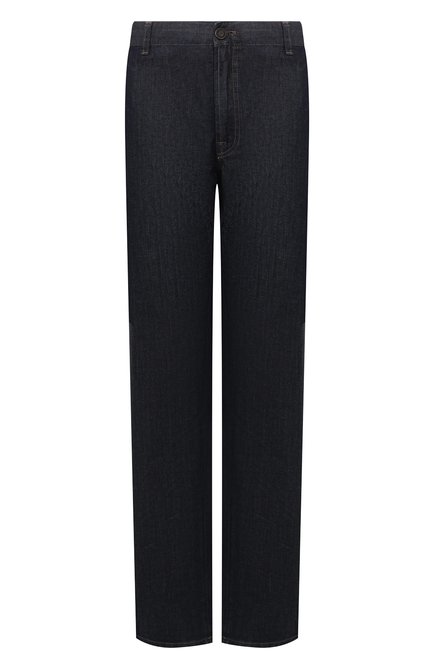 Мужские джинсы с отделкой из кожи каймана BRIONI темно-синего цвета по цене 99500 руб., арт. SPNT0L/P9D45/STELVI0/CYAC | Фото 1