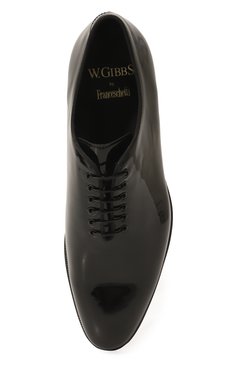 Мужские кожаные оксфорды W.GIBBS черного цвета, арт. 7255033/VERNICE | Фото 6 (Материал внутренний: Натуральная кожа; Стили: Классический)