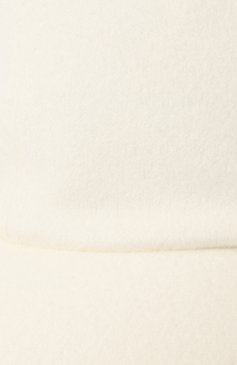 Женская бейсболка из шерсти и кашемира MANZONI24 белого цвета, арт. 22M405-DB1 | Фото 4 (Материал: Текстиль, Кашемир, Шерсть; Материал сплава: Проставлено; Нос: Не проставлено)