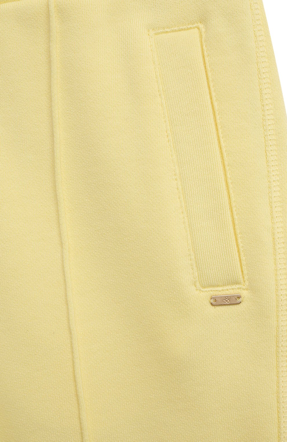 Детские хлопковые брюки SCOTCH&SODA желтого цвета, арт. 170710-23-SSGM-C83 | Фото 3 (Случай: Повседневный; Материал сплава: Проставлено; Нос: Не проставлено; Материал внешний: Хлопок)
