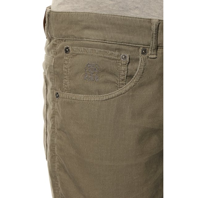 фото Хлопковые брюки brunello cucinelli