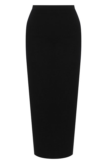Женская шерстяная юбка THE ROW черного цвета по цене 55700 руб., арт. 5308K323 | Фото 1