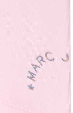Детские хлопковые леггинсы MARC JACOBS (THE) розового цвета, арт. W04142/2A-5A | Фото 3 (Девочки Кросс-КТ: Леггинсы-одежда; Случай: Повседневный; Материал внешний: Хлопок; Статус проверки: Проверено, Проверена категория)