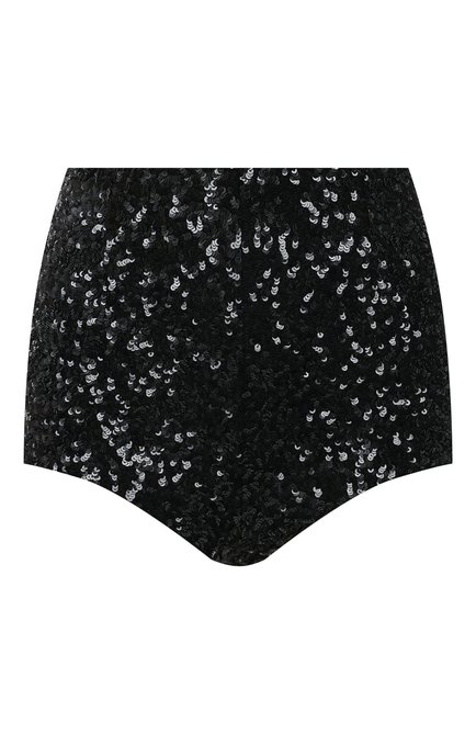 Женские шорты с пайетками SAINT LAURENT черного цвета по цене 241500 руб., арт. 671525/Y012W | Фото 1