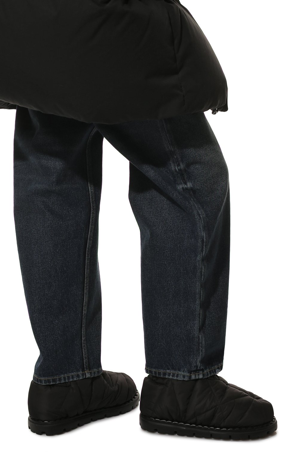 Женские ботинки PRADA черного цвета, арт. 1S704M-3LGO-F0002-020 | Фото 3 (Материал утеплителя: Без утеплителя; Женское Кросс-КТ: Дутики, Зимние бо�тинки)