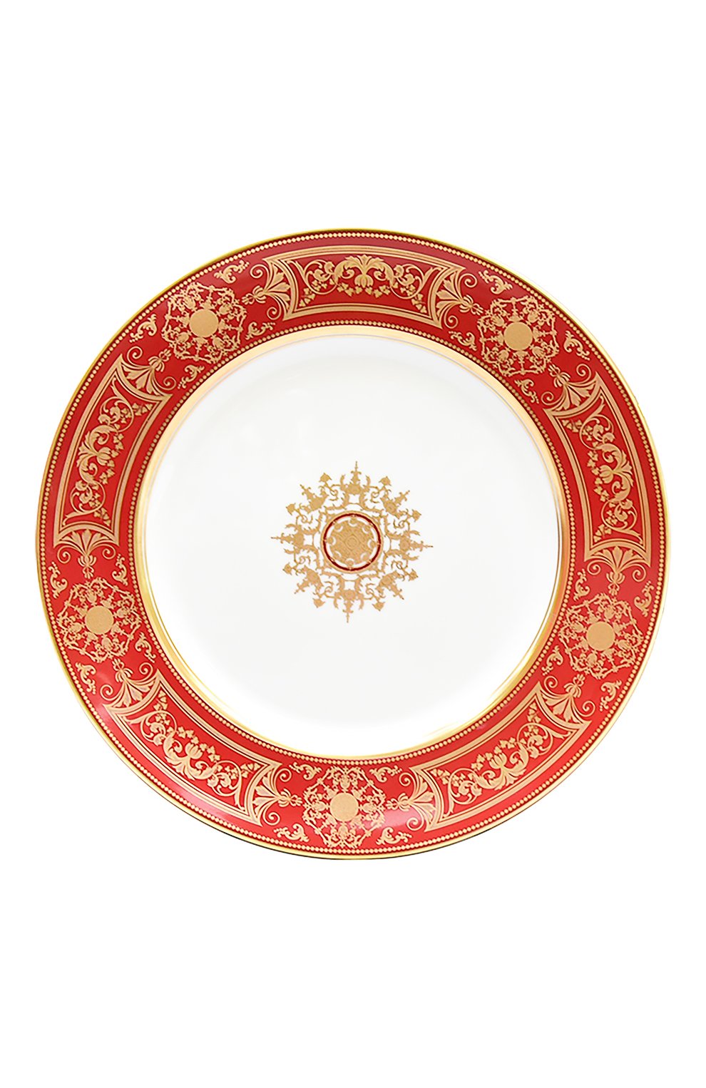 Обеденная тарелка aux rois roug BERNARDAUD красного цвета, арт. G653/13 | Фото 1 (Интерьер Кросс-КТ: Обеденная посуда; Ограничения доставки: fragile-2)