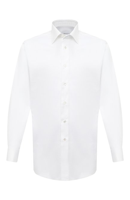 Мужская хлопковая сорочка BRIONI белого цвета по цене 57300 руб., арт. RCA30L/P008Q | Фото 1