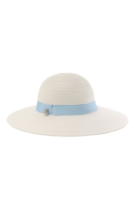Детская шляпа SIMONETTA белого цвета, арт. 1O0070 | Фото 2 (Материал: Растительное волокно; Региональные ограничения белый список (Axapta Mercury): RU)