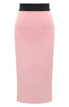 Женская юбка из вискозы DOLCE & GABBANA светло-розового цвета, арт. F4A1FT/FUIAH | Фото 1 (Стили: Гламурный; Женское Кросс-КТ: Юбка-одежда; Материал сплава: Проставлено; Длина Ж (юбки, платья, шорты): Миди; Материал внешний: Вискоза; Драгоценные камни: Проставлено; Материал подклада: Шелк)