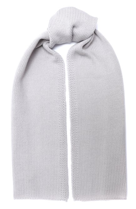 Детский шерстяной шарф CATYA серого цвета, арт. 024759 | Фото 1 (Материал: Шерсть, Текстиль; Региональные ограничения белый список (Axapta Mercury): RU)