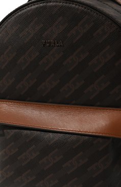 Женский рюкзак furla favola FURLA коричневого цвета, арт. WB00897/BX1720 | Фото 3 (Размер: medium; Материал: Текстиль, Экокожа; Стили: Кэжуэл)