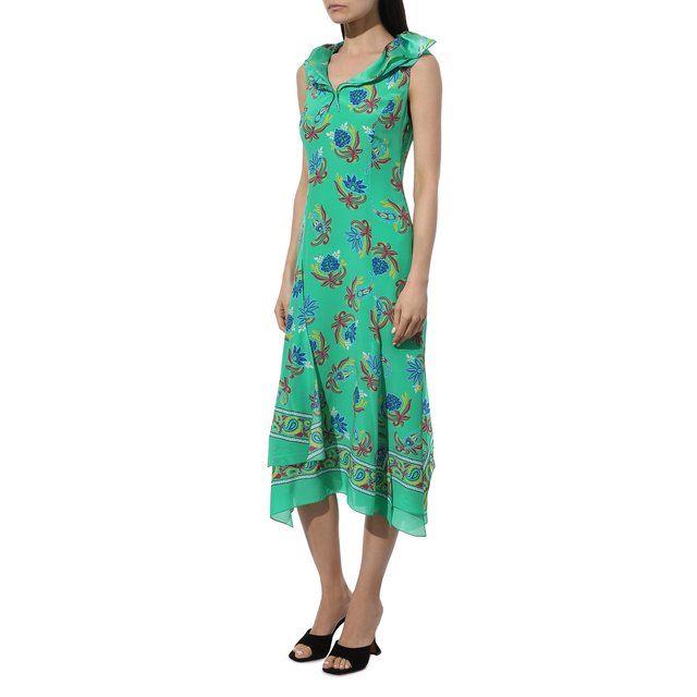 фото Шелковое платье ralph lauren