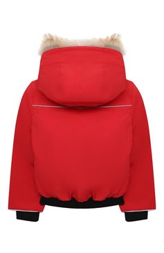 Детская пуховая куртка grizzly CANADA GOOSE красного цвета, арт. 7995K | Фото 2 (Кросс-КТ: Зима; Девочки Кросс-КТ: Пуховик-верхняя одежда; Рукава: Длинные; Материал внешний: Синтетический материал; Материал сплава: Проставлено; Драгоценные камни: Проставлено; Материал утеплителя: Пух и перо; Ростовка одежда: 4 года | 104 см, 6 лет | 116 см)