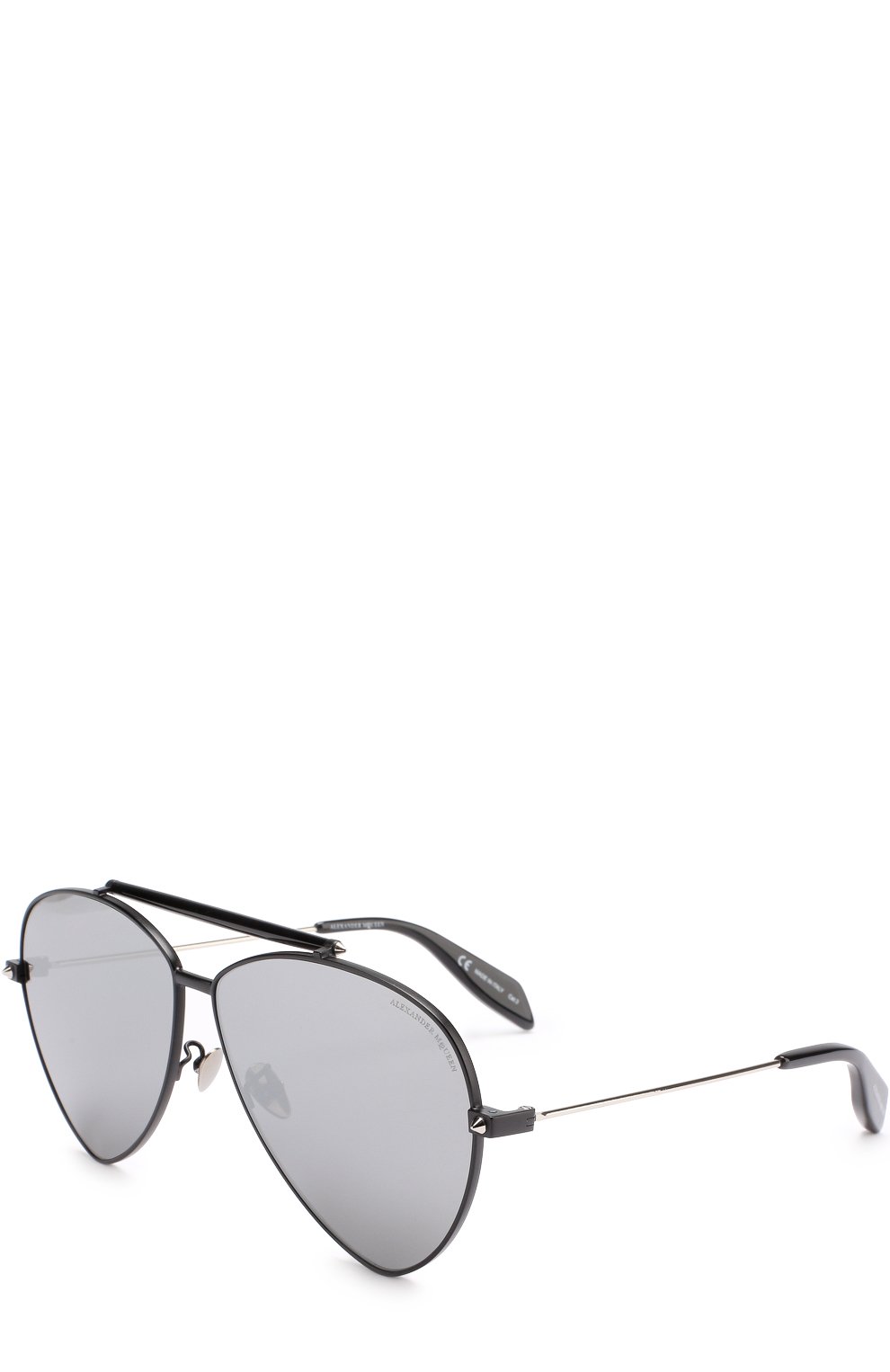 Женские солнцезащитные очки ALEXANDER MCQUEEN черного цвета, арт. 0058 001 | Фото 1 (Тип очков: С/з; Статус проверки: Требуются правки, Проверена категория)