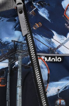 Детского комбинезон pyxis MOLO синего цвета, арт. 5W21N101 | Фото 3 (Кросс-КТ НВ: Верхняя одежда-одежда, Утепленные; Материал внешний: Синтетический материал)