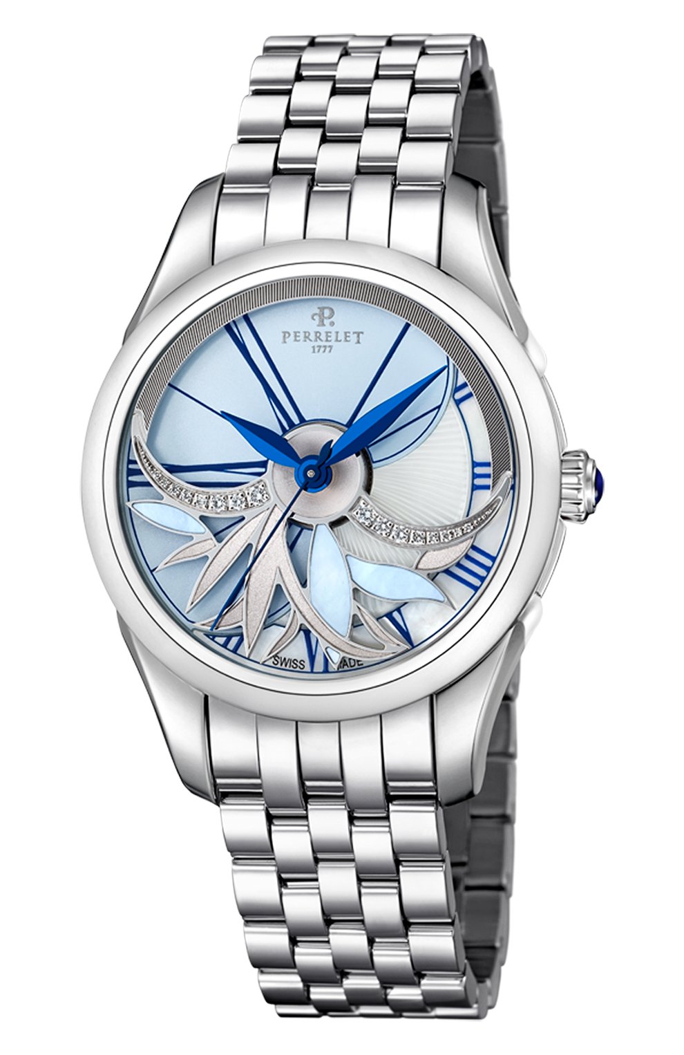 Женские бесцветные часы diamond flower PERRELET купить в интернет ...