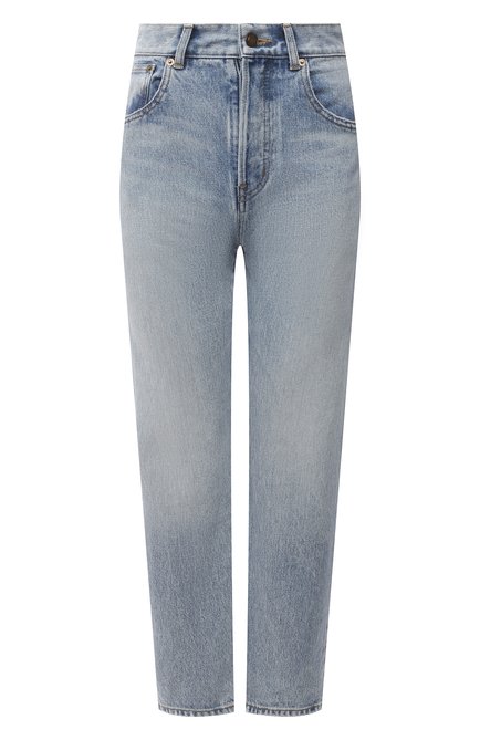 Женские джинсы SAINT LAURENT голубого цвета по цене 71800 руб., арт. 648437/Y372Y | Фото 1