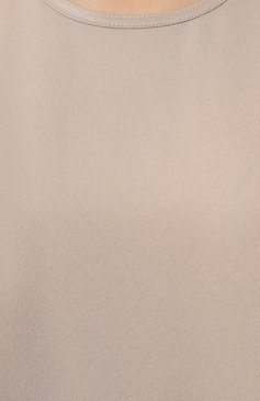 Женский топ WINDSOR светло-бежевого цвета, арт. 52 DB205H/10004367 | Фото 5 (Материал внешний: Синтетический материал; Длина (для топов): Стандартные; Материал сплава: Проставлено; Рукава: Без рукавов; Драгоценные камни: Проставлено; Стили: Минимализм)