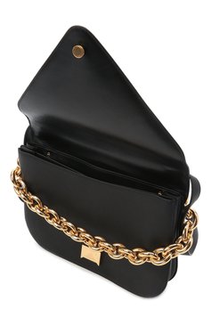 Женская сумка mount medium BOTTEGA VENETA черного цвета, арт. 667398/V12M0 | Фото 5 (Сумки-технические: Сумки через плечо; Размер: medium; Материал: Натуральная кожа; Ремень/цепочка: На ремешке)