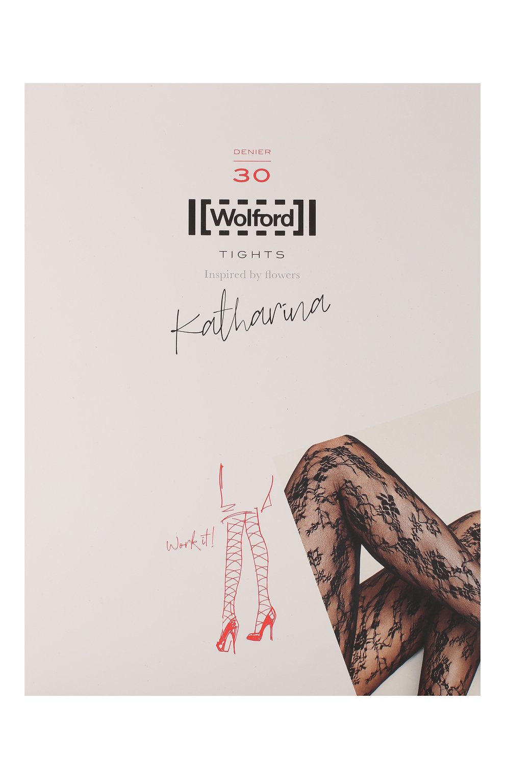 Женские черные колготки katharina WOLFORD купить в интернетмагазине