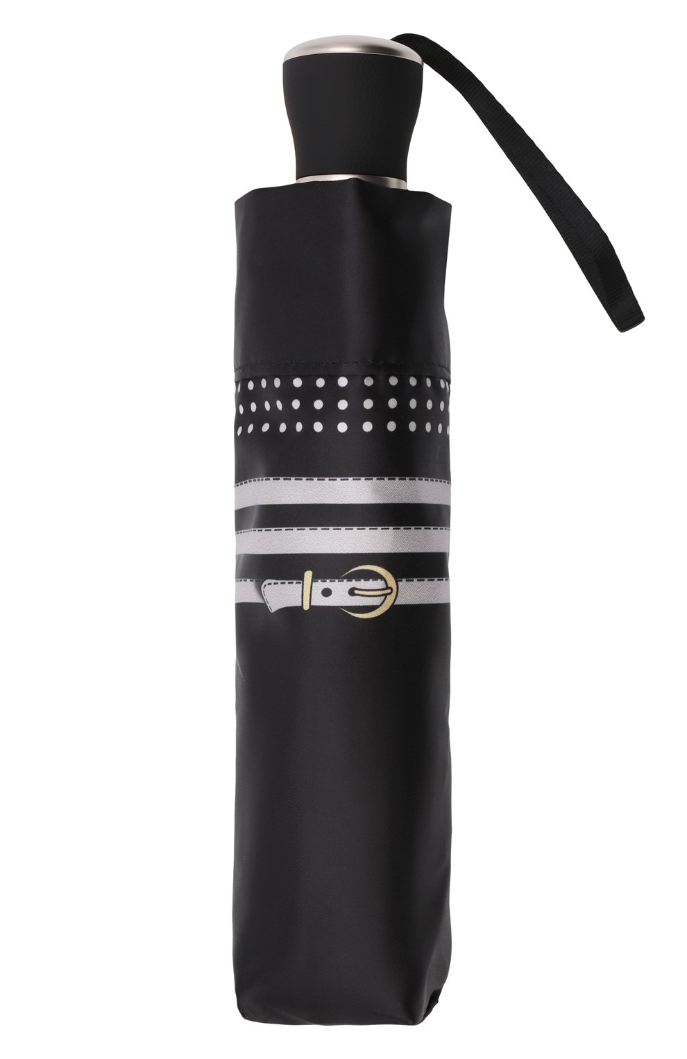 Женский складной зонт DOPPLER черного цвета, арт. 34518 107/52 | Фото 4 (Материал: Текстиль, Синтетический материал)