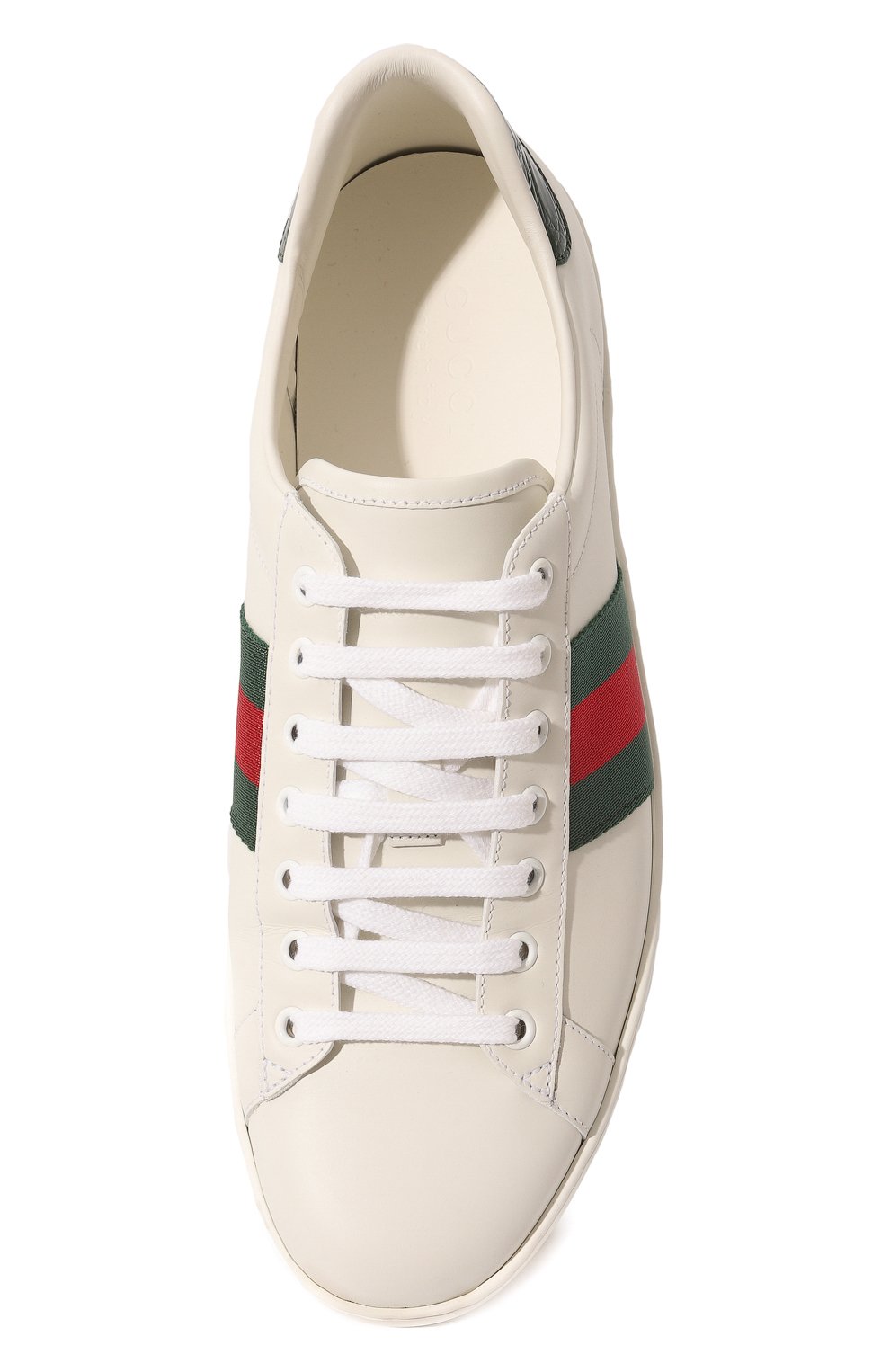 Кожаные кеды Ace Gucci  386750 A3830 Фото 6