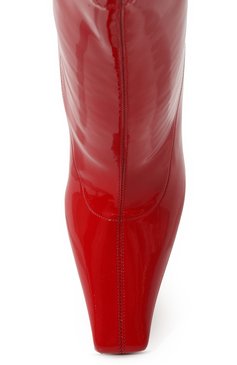 Женские ботильоны geraldine CASADEI красного цвета, арт. 1R418W1001ULTRA3705 | Фото 6 (Материал внешний: Экокожа, Текстиль; Каблук высота: Высокий; Материал внутренний: Натуральная кожа; Материал сплава: Проставлено; Материал утеплителя: Без утеплителя; Каблук тип: Шпилька; Подошва: Плоская; Драгоценные камни: Проставлено)
