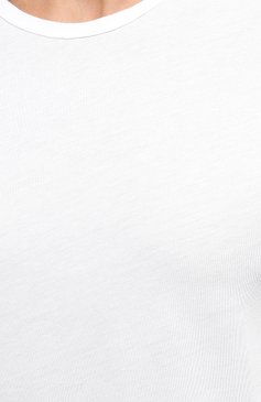 Мужская хлопковая футболка DEREK ROSE белого цвета, арт. 3052-RILE001 | Фото 5 (Кросс-КТ: до машняя одежда; Рукава: Короткие; Длина (для топов): Стандартные; Материал внешний: Хлопок; Мужское Кросс-КТ: Футболка-белье)